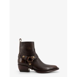 Debbie Distressed leather boots