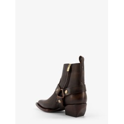 Debbie Distressed leather boots