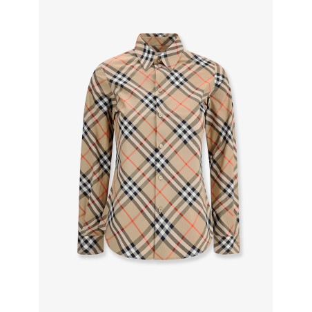 Cotton shirt with Burberry Check motif