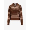 Striped cotton polo shirt