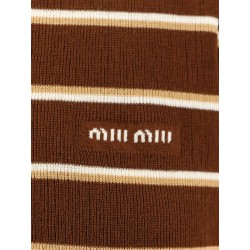 Striped cotton polo shirt