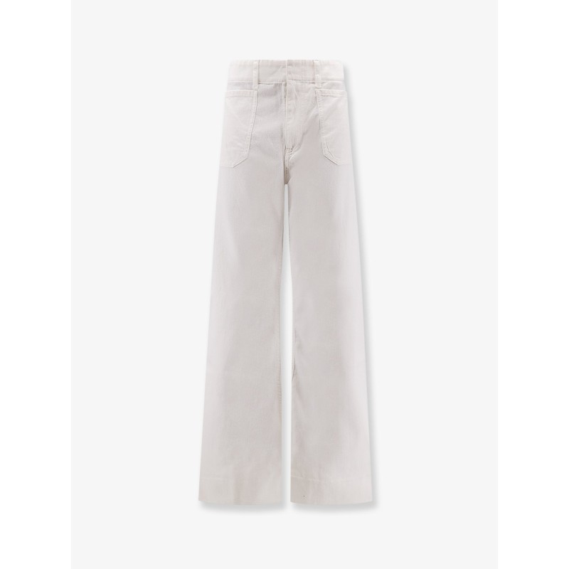 Cotton trousers with Triomphe embroidery