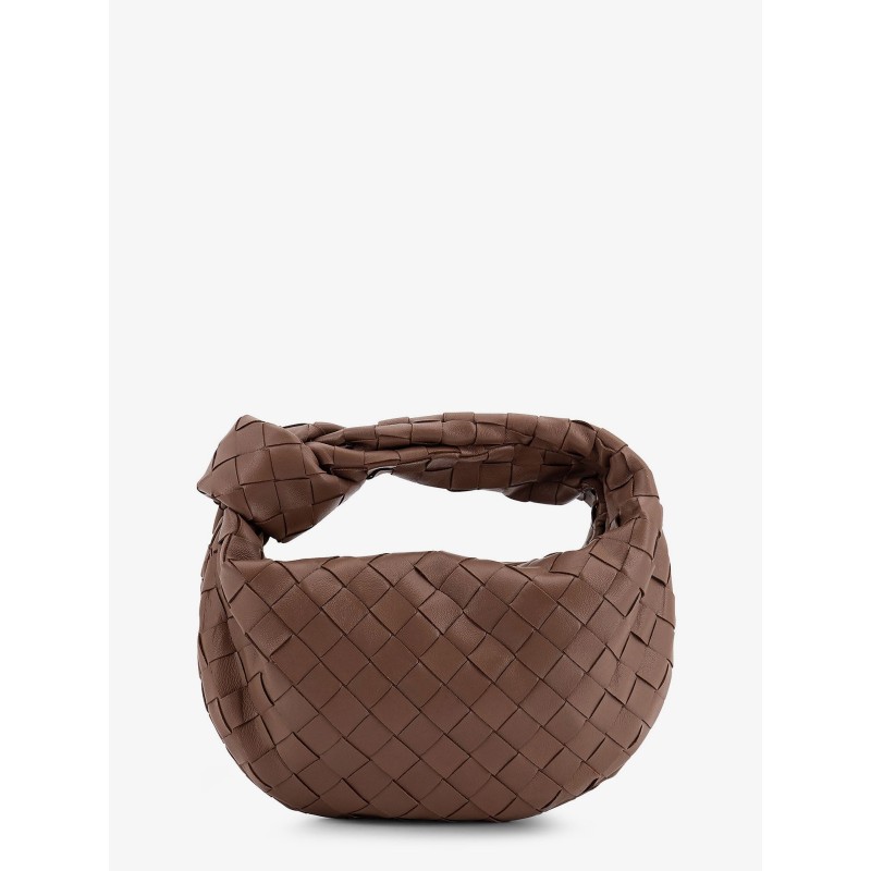 Mini Jodie leather handbag with Intrecciato pattern