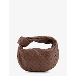 Mini Jodie leather handbag with Intrecciato pattern