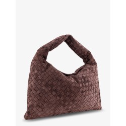 Hop leather shoulder bag with Intrecciato effect