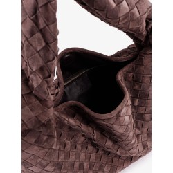 Hop leather shoulder bag with Intrecciato effect
