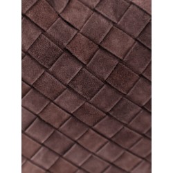 Hop leather shoulder bag with Intrecciato effect