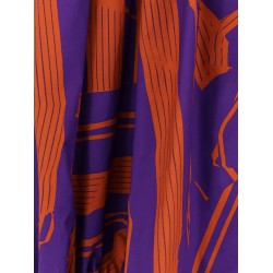 Catya cotton shirt with Crushed Stripe print