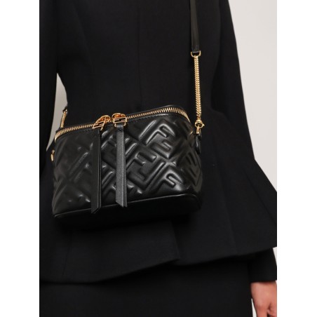 Vanity leather shoulder bag with FF motif