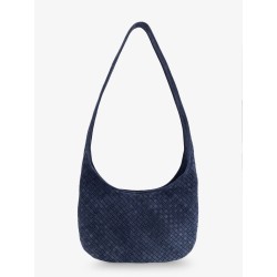 Veneto suede crossbody bag with Intrecciato motif