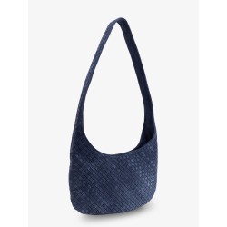 Veneto suede crossbody bag with Intrecciato motif