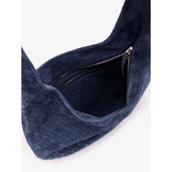 Veneto suede crossbody bag with Intrecciato motif