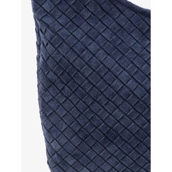 Veneto suede crossbody bag with Intrecciato motif