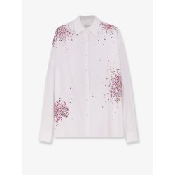 Casia cotton shirt with multicolored sequin detail