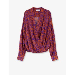 Camiel cotton shirt with multicolor print