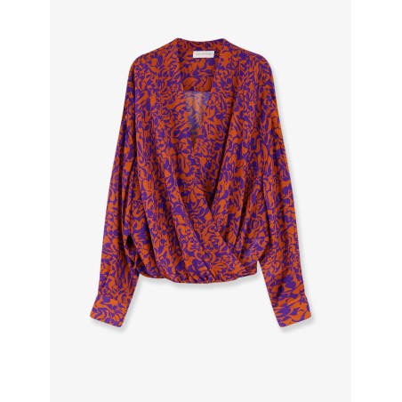 Camiel cotton shirt with multicolor print