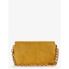 Suede shoulder bag with all-over GG motif