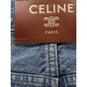Denim jeans with back logo label