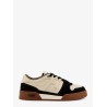 Fendi leather sneakers with suede inserts