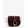 Bella Saddle suede crossbody bag