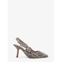 J'Adior cannage tweed slingback pumps