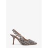 J'Adior cannage tweed slingback pumps