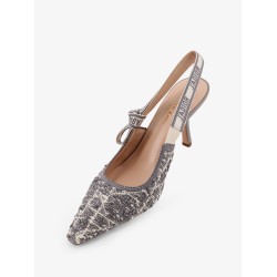 J'Adior cannage tweed slingback pumps