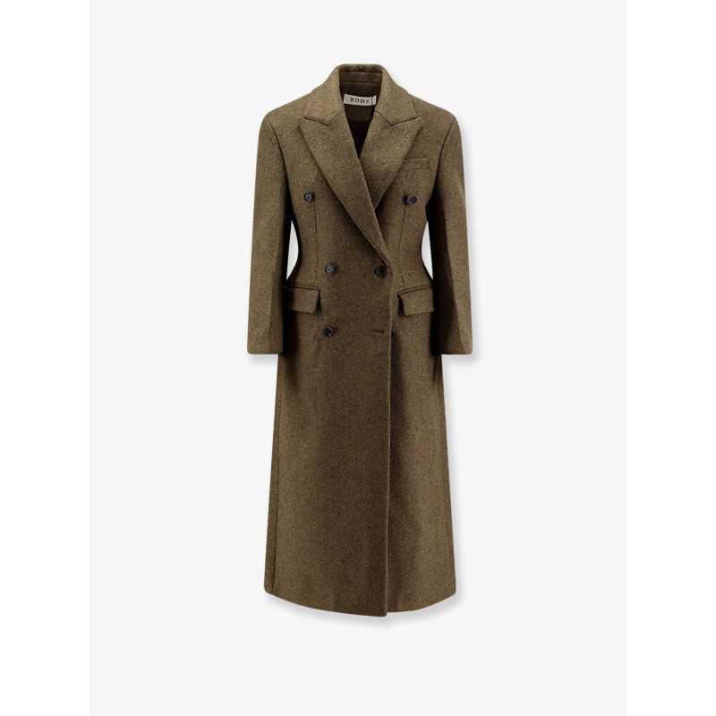 Hourglass alpaca blend coat