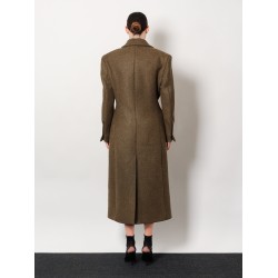 Hourglass alpaca blend coat