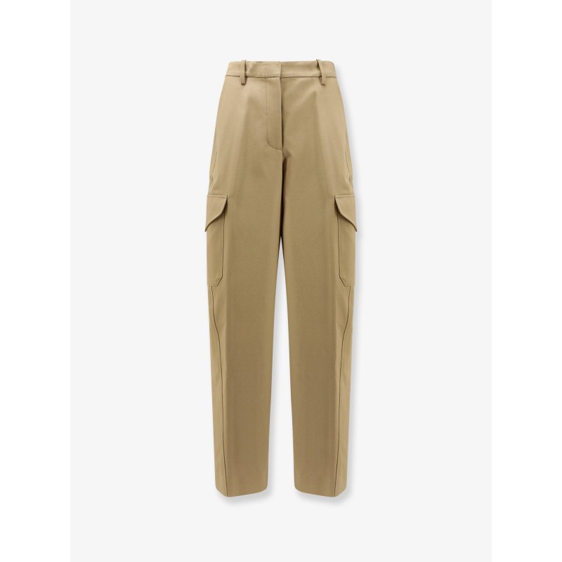 Cotton and wool cargo trousers