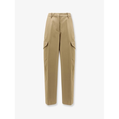 Cotton and wool cargo trousers