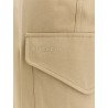 Cotton and wool cargo trousers