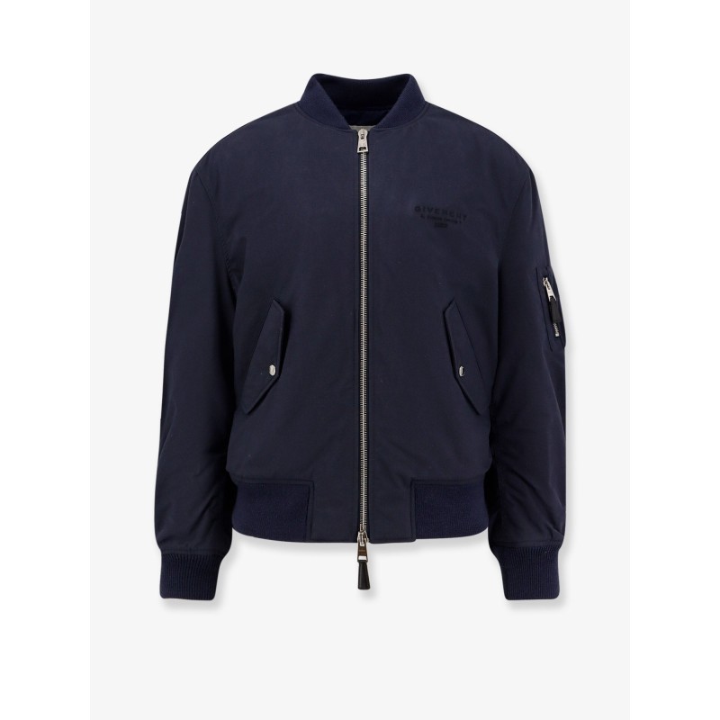 Cotton blend bomber jacket