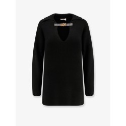 Ribbed wool blend sweater