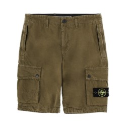 CARGO SHORTS WITH LOGO PATCH