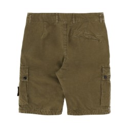 CARGO SHORTS WITH LOGO PATCH