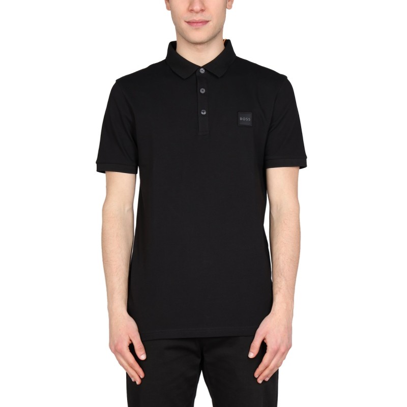 POLO WITH LOGO PATCH