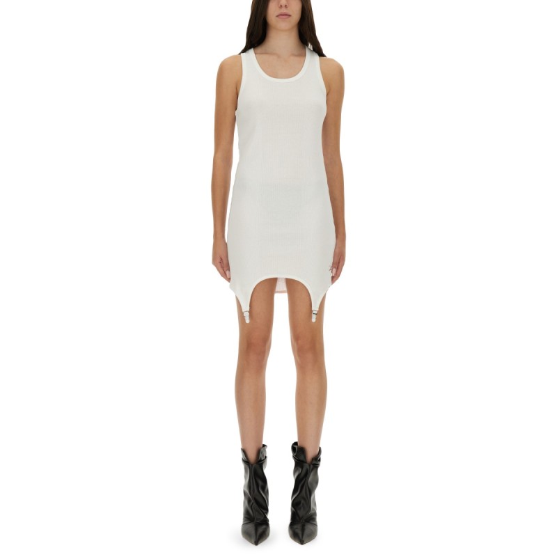 DRESS WITH GARTER DETAIL