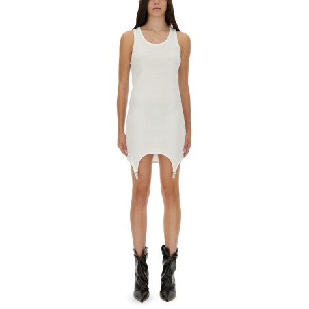 DRESS WITH GARTER DETAIL