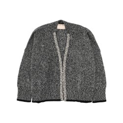 CARDIGAN WITH MOULINÉ WORKMANSHIP