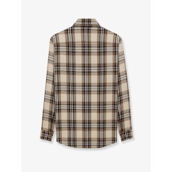 Cotton tartan lavallière shirt