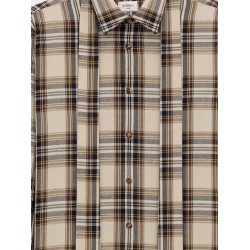 Cotton tartan lavallière shirt