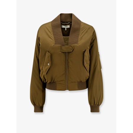 Nylon bomber jacket