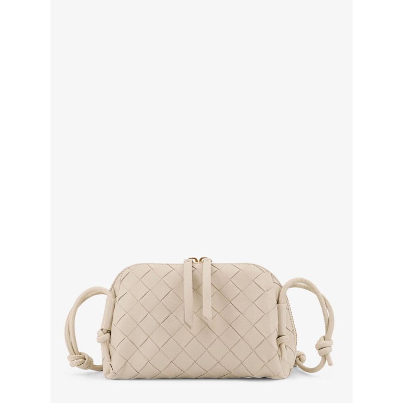 Concert Pouch leather crossbody bag with Intrecciato motif