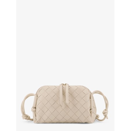 Concert Pouch leather crossbody bag with Intrecciato motif