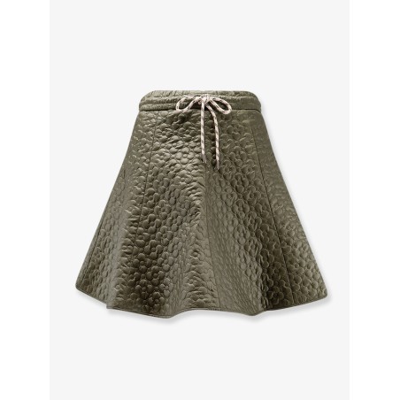 Quilted nylon skirt