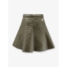 Quilted nylon skirt