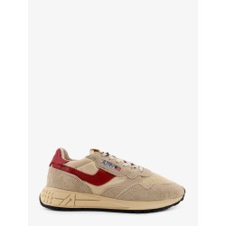 Suede and mesh sneakers with logo on the side