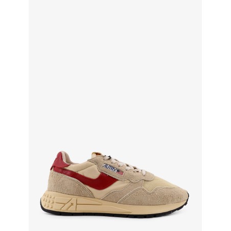 Suede and mesh sneakers with logo on the side