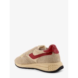 Suede and mesh sneakers with logo on the side